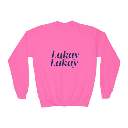 Lakay Lakay Youth Crewneck Sweatshirt Cozy Kids Pullover Haitian Roots Unisex School & Casual Wear