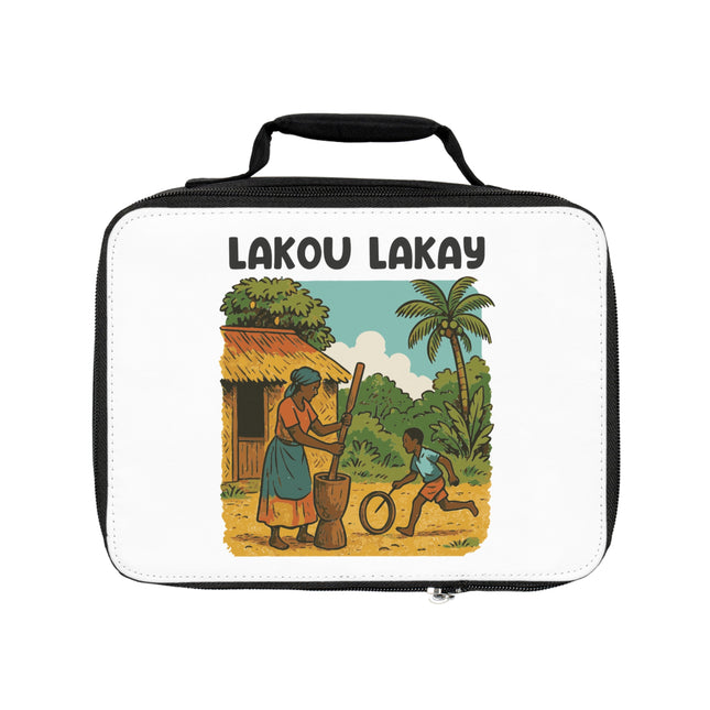 Lakou Lakay Limited Heritage Series Lunch Bag  Creole Village Scene