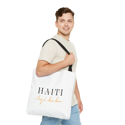 1804 Ayibobo Haiti Heritage Limited Tote Kreyòl Freedom Script Edition - CreoleSizzle