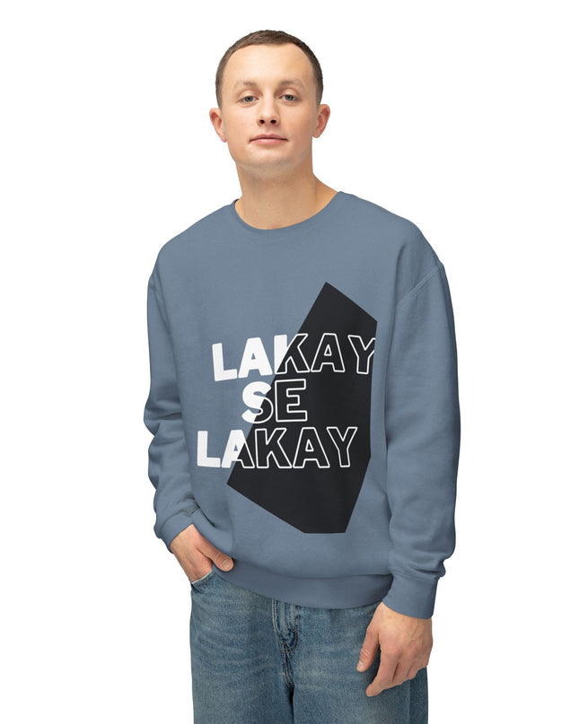 Lakay Se Lakay Crewneck Sweatshirt Haitian Heritage Statement Sweater Unisex Lightweight Crewneck Sweatshirt - CreoleSizzle