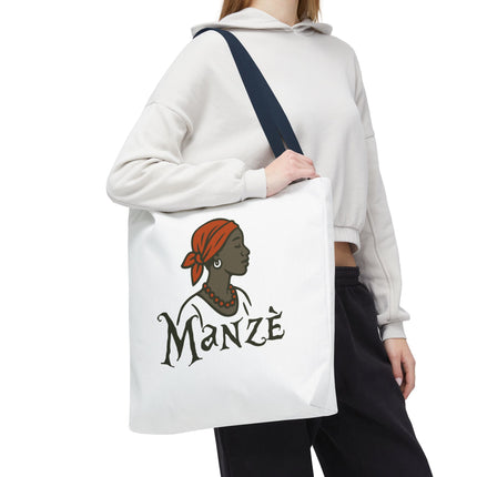 Manzè Limited Edition Heritage Tote Empowering Haitian Women Design - CreoleSizzle