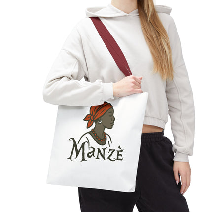 Manzè Limited Edition Heritage Tote Empowering Haitian Women Design - CreoleSizzle