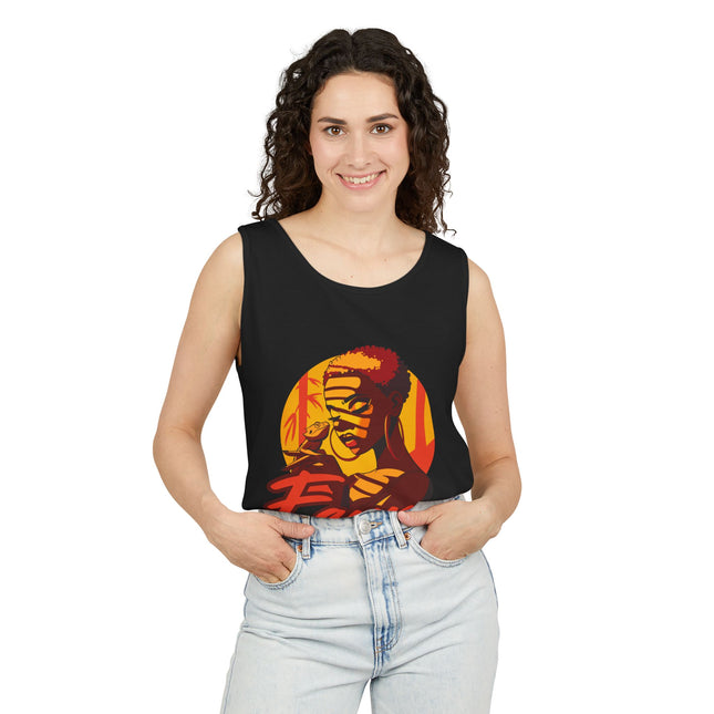 Fanm Kreyòl Tank Top Haitian Inspired Unisex Graphic Shirt Afrocentric Summer Festival Wear Cultural Empowerment Top
