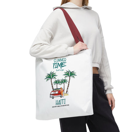 Summer Time Haiti Limited Edition Tropical Design Tote Haitian Beach Vibes - CreoleSizzle