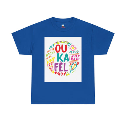 Ou Ka Fè’l “You Can Do It” Haitian Motivational Sweatshirt Colorful Creole Affirmation Colorful Unisex Heavy Cotton Tee