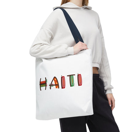 Haiti Art Limited Edition Heritage Tote Bag African Roots Design - CreoleSizzle