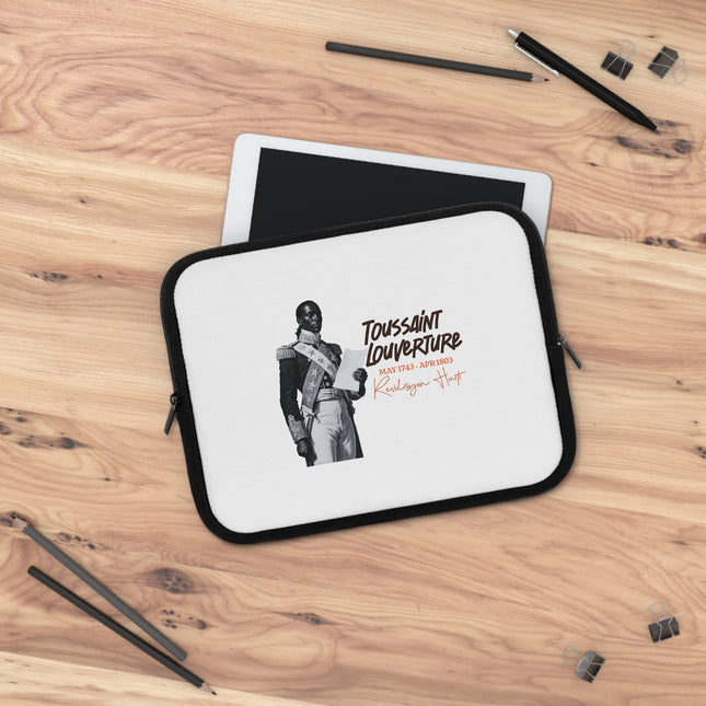 Toussaint Louverture Father of Strategy Haitian Revolution Icon Leadership Legacy Laptop Sleeve - CreoleSizzle