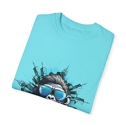 Poze Graphic T-Shirt Relaxed Fit Comfort Colors Tee Cool Haitian Monkey Design Shirt Unisex Garment-Dyed T-shirt - CreoleSizzle
