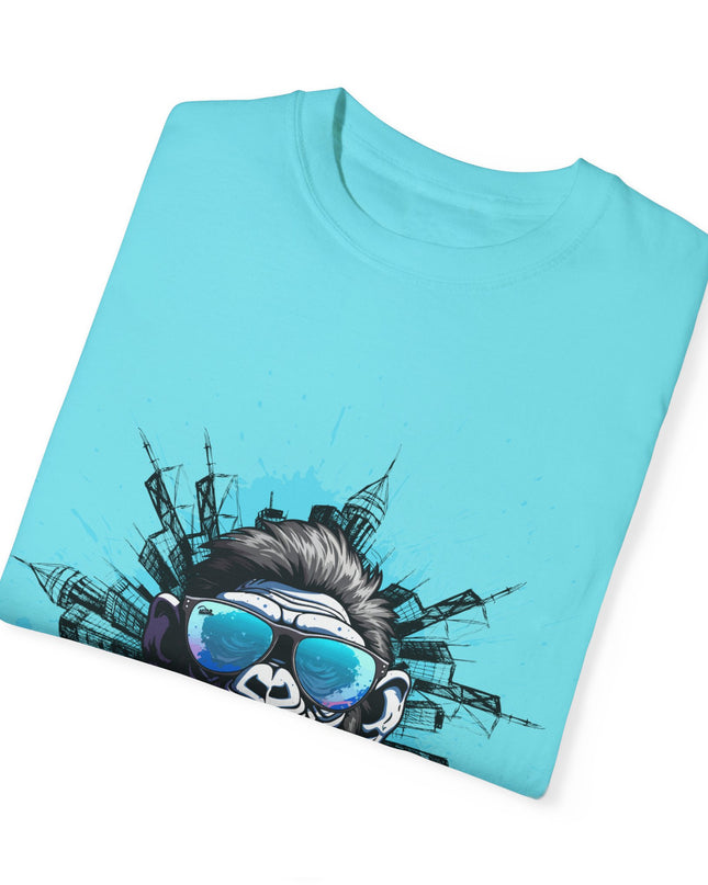Poze Graphic T-Shirt Relaxed Fit Comfort Colors Tee Cool Haitian Monkey Design Shirt Unisex Garment-Dyed T-shirt - CreoleSizzle