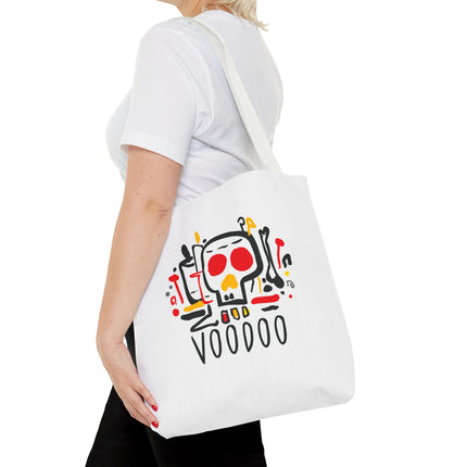 Voodoo Art Haitian Spiritual Symbols Tote Afro-Caribbean Vodou Design - CreoleSizzle