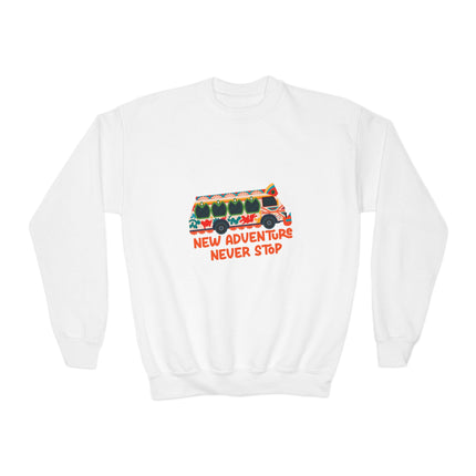 The Explorer’s Ride  Tap-Tap Adventure Sweatshirt Haitian Travel Series Youth Premium Crewneck