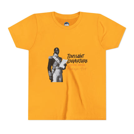 Toussaint Louverture Youth T-Shirt Haitian History Kids Tee Black History Month Cultural Apparel Youth Short Sleeve Tee