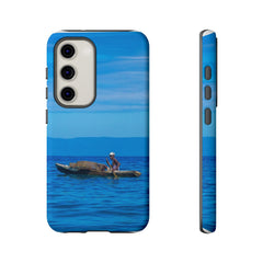 Haitian Fisherman Phone Case – Coastal Art Design – Durable, Stylish Caribbean Inspired Case