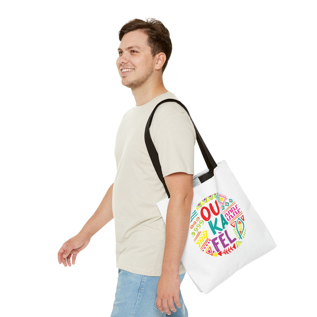 Ou Ka Fè’l Limited Edition Creole Motivation Tote Inspirational Haitian Design - CreoleSizzle