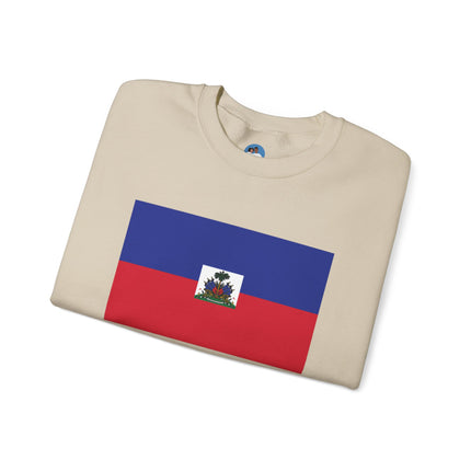 Proud Haitian Heritage Flag Sweatshirt Cultural Pride Series Unisex Premium Crewneck Proud Haitian Sweatshirt