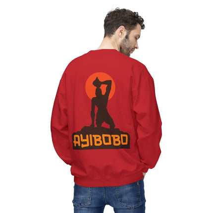 Ayibobo Legacy Spiritual Haitian Heritage Crewneck Sweatshirt Afro-Spiritual Series Unisex Midweight Fleece