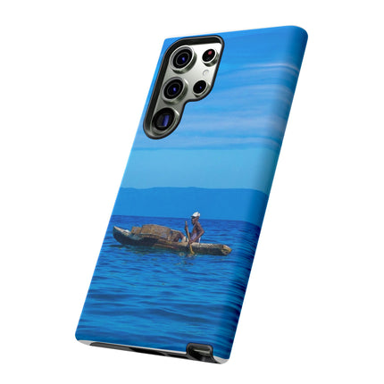 Haitian Fisherman Phone Case – Coastal Art Design – Durable, Stylish Caribbean Inspired Case - CreoleSizzle