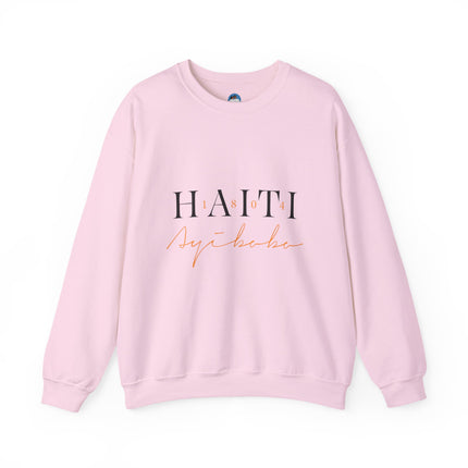 “Haitian Beauty” Sweatshirt Bold Afro-Caribbean Portrait, Unisex Cultural Streetwear, Stylish Haiti Crewneck Sweatshirt