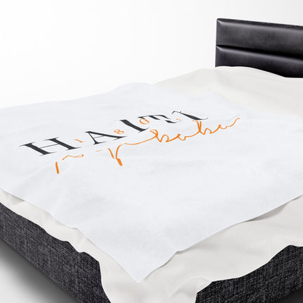 1804 Ayibobo Velveteen Blanket Haitian Legacy Throw for Heritage Homes - CreoleSizzle