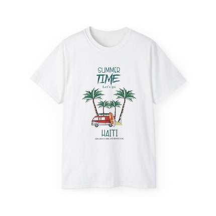 Summer Time in Haiti  Tropical Escape Tee  Haitian Sunshine Series  Unisex Ultra Cotton Tee,