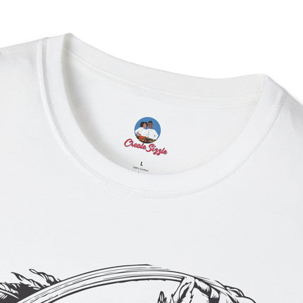 Haitian Revolutionary Thinker Tee Vintage Side-Profile Portrait Unisex Cultural Heritage T-Shirt