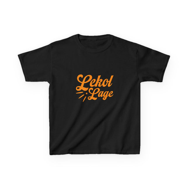 Kids Haitian Heritage Tee Lekol Lage Graphic ShirtKids Heavy Cotton™ Tee - CreoleSizzle