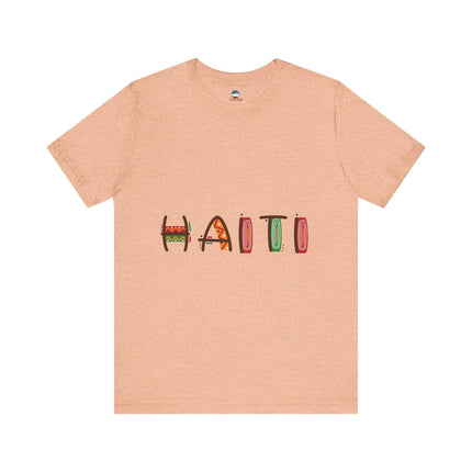 Lakou Vibes Vibrant Haiti Graphic Tee Cultural Pride Series Unisex Short Sleeve Casual Summer Outfit, Travel Souvenir
