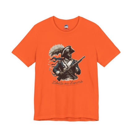 Liberté ou La Mort – Revolutionary Heritage Sweatshirt | Haitian Pride Apparel, Unisex Jersey Short Sleeve Tee - CreoleSizzle