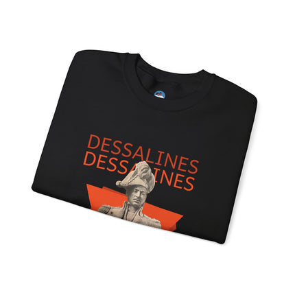 Bold Dessalines Crewneck Sweatshirt Haitian Independence Statement Piece Unisex Heritage Pullover Comfortable Sweatshirt