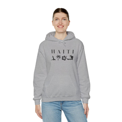 Haiti Island Escape Hoodie Unisex Caribbean Streetwear Tropical Nature Inspired Sweatshirt Caribbean Vibes