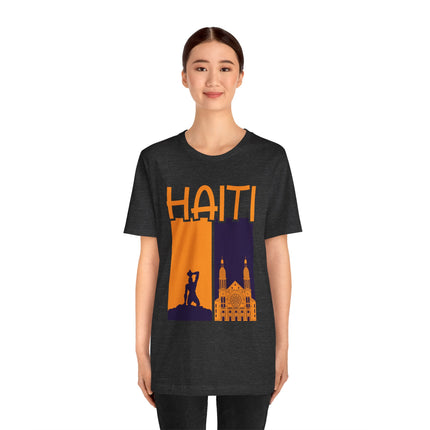 Faith & Freedom Dual Icon Tee Haitian Heritage Series Unisex Premium Jersey Haiti Graphic Tee