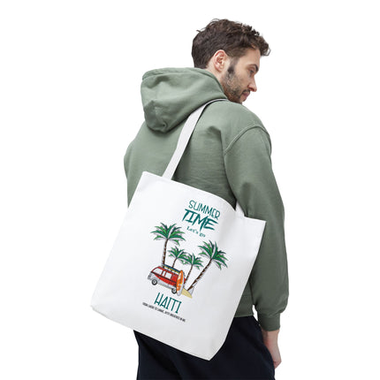 Summer Time Haiti Limited Edition Tropical Design Tote Haitian Beach Vibes - CreoleSizzle