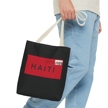 Haiti Postage Limited Edition Heritage Tote Bags Retro Seal Design - CreoleSizzle