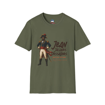 Jean-Jacques Dessalines Freedom Forged in Fire T-Shirt Haitian Independence Leader Unisex Softstyle T-Shirt