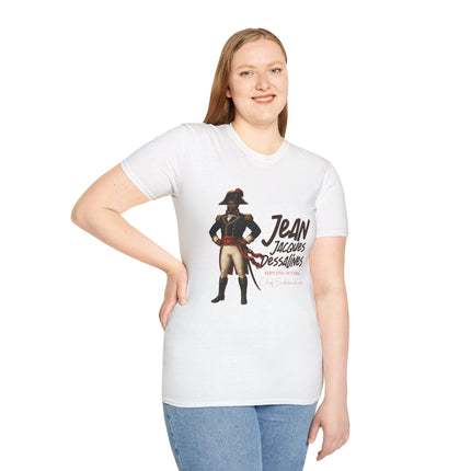Jean-Jacques Dessalines Freedom Forged in Fire T-Shirt Haitian Independence Leader Unisex Softstyle T-Shirt