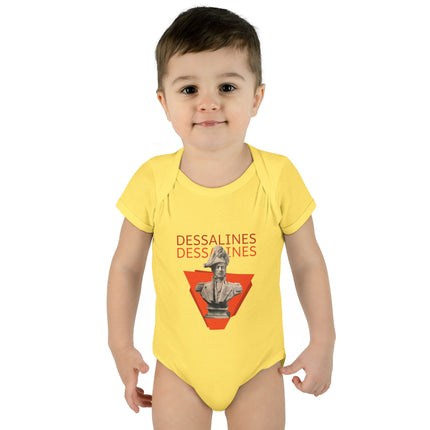 Infant Bodysuit Dessalines Statue Design Bold Heritage Apparel for Babies Cultural Pride Baby Clothes & Unique Gift