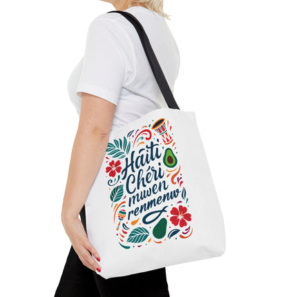 Haiti Chéri Mwen Renmenw Limited Edition Heritage Tote Love Letter to Haiti - CreoleSizzle
