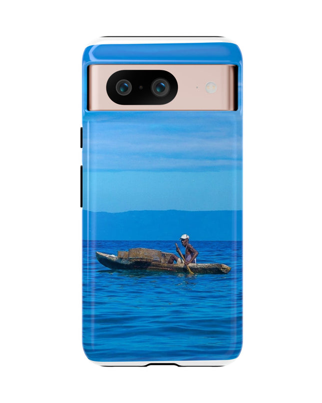 Haitian Fisherman Phone Case – Coastal Art Design – Durable, Stylish Caribbean Inspired Case - CreoleSizzle