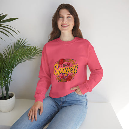 Cozy Spageti Sweatshirt Celebrate Haitian Culinary Heritage with Style and Premium Comfort - CreoleSizzle