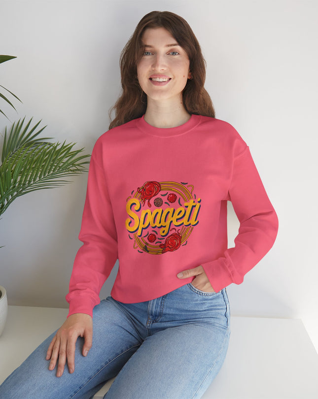 Cozy Spageti Sweatshirt Celebrate Haitian Culinary Heritage with Style and Premium Comfort - CreoleSizzle