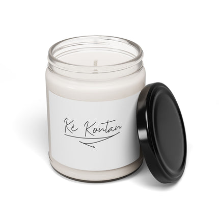 Kè Kontan Happy Heart Minimalist Candle Elegant Haitian Joy Collection - CreoleSizzle