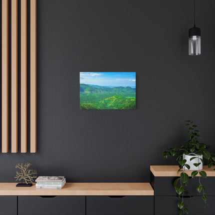 Canvas Art Print, Haiti Mountains Travel Destination, Gift for Travelers, Caribbean Wall Decor, Stretched Matte Canvas Art - CreoleSizzle