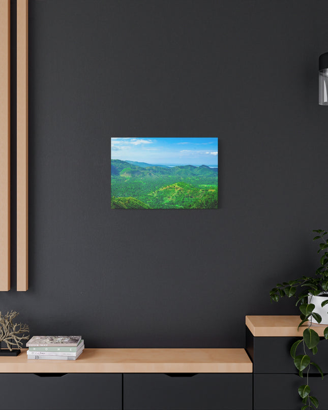 Canvas Art Print, Haiti Mountains Travel Destination, Gift for Travelers, Caribbean Wall Decor, Stretched Matte Canvas Art - CreoleSizzle