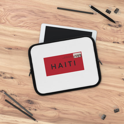 Stamped in Heritage Limited Edition Haiti Postage Laptop Sleeve Diaspora Pride Collection - CreoleSizzle