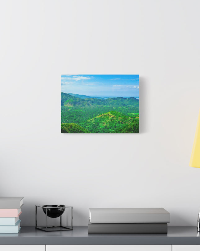 Canvas Art Print, Haiti Mountains Travel Destination, Gift for Travelers, Caribbean Wall Decor, Stretched Matte Canvas Art - CreoleSizzle