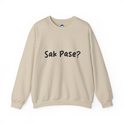 Sak Pasè? Crewneck Sweatshirt Haitian Greeting Series Unisex Streetwear Essential Crewneck Sweatshirt