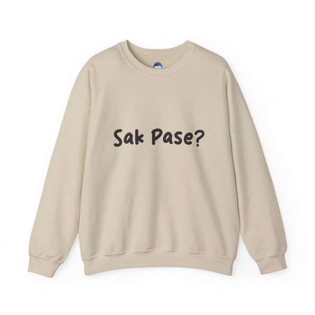 Sak Pasè? Crewneck Sweatshirt Haitian Greeting Series Unisex Streetwear Essential Crewneck Sweatshirt