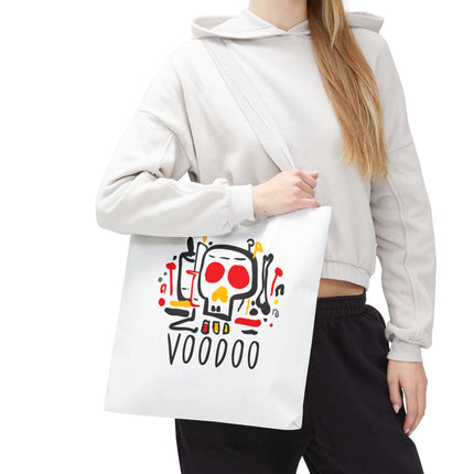 Voodoo Art Haitian Spiritual Symbols Tote Afro-Caribbean Vodou Design - CreoleSizzle