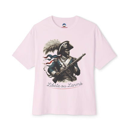 Liberty or Death Haitian Revolution Oversized Tee Revolutionary Spirit Series Unisex Boxy T-Shirt, Historical Graphic Tee