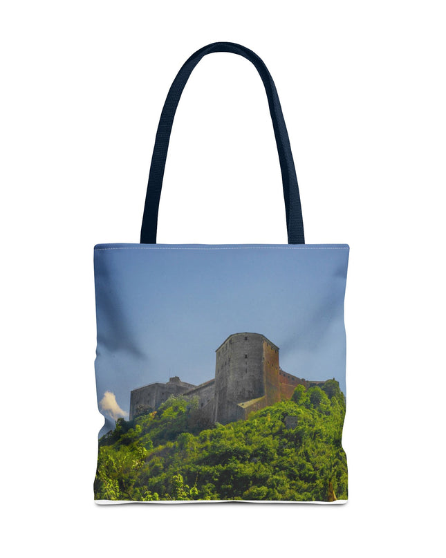 Haitian Citadelle Laferrière Tote Bag – Historical Haiti Travel Bag – Durable All-Over Print Shopping Bag - CreoleSizzle